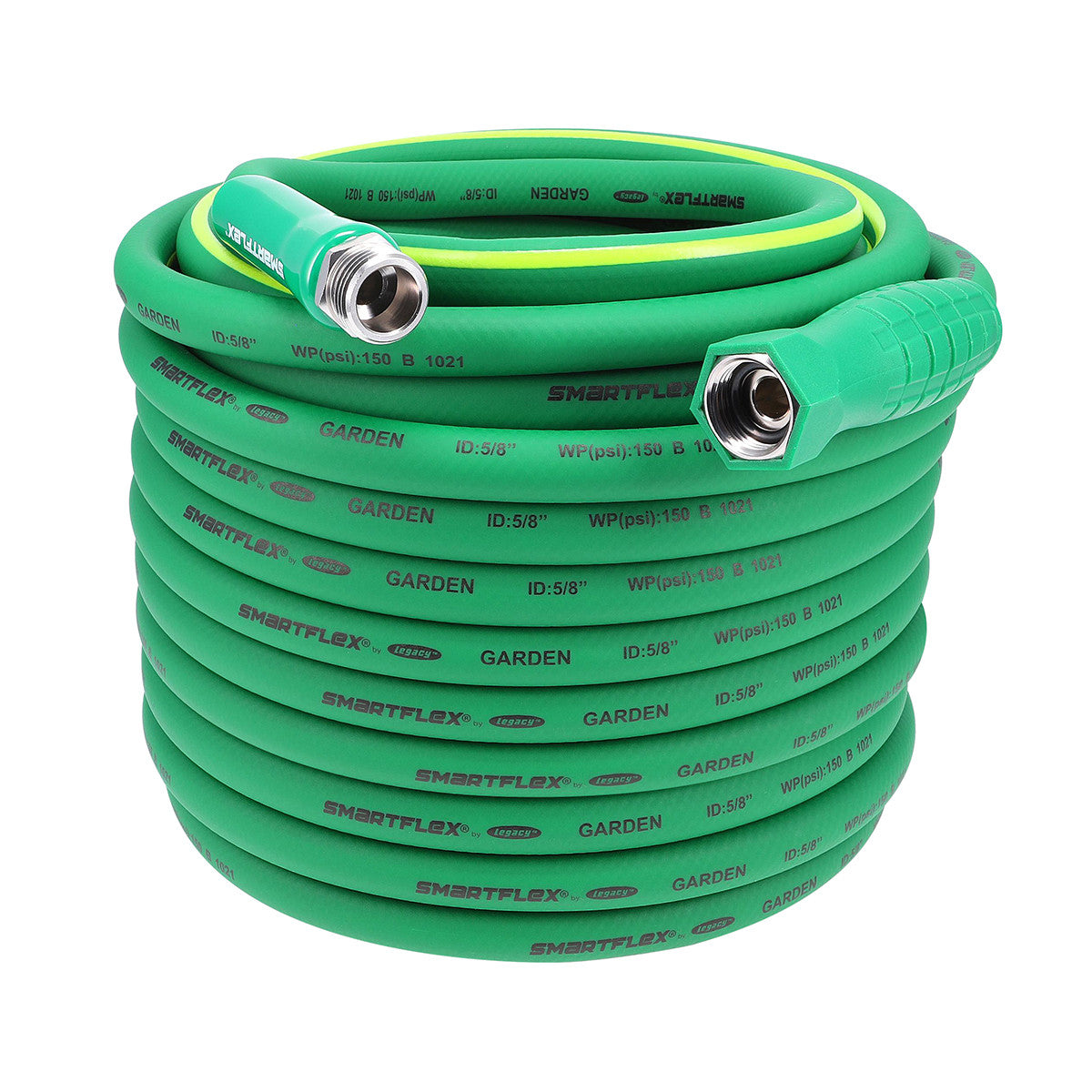 SmartFlex HSFG5100GR Garden Hose, 5/8" x 100', 3/4" - 11 1/2 GHT Fittings