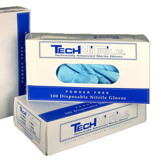 SOS Cleanroom Cleanroom TN100PFB Series 9.5" Nitrile Gloves (Technipak)