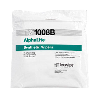 SOS Cleanroom Texwipe TX1008B AlphaLite 9" x 9" Polyester Cleanroom Wiper - Case