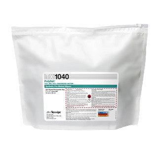 SOS Cleanroom Texwipe TX1040 PolySat 7" x 11" Polypropylene Cleanroom Wiper Pre-Wetted 70% IPA (Case Qty.) - Case