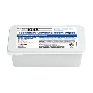 SOS Cleanroom Texwipe TX1048 TechniSat 8" x 5" Cleanroom Gowning Room Wipe Pre-Wetted 6% IPA (Case Qty.) - Case