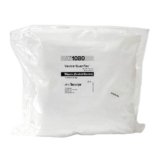 SOS Cleanroom Texwipe TX1080 Vectra QuanTex 9" x 9" Polyester Cleanroom Wiper - Bag