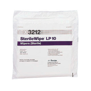 SOS Cleanroom Texwipe TX3212 SterileWipe LP10 12" x 12" Polyester Cleanroom Wiper (Case Qty.) - Case