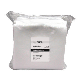 SOS Cleanroom Texwipe TX329 NuCotton 9" x 9" Twill Cotton Cleanroom Wiper for High Temperatures - Case