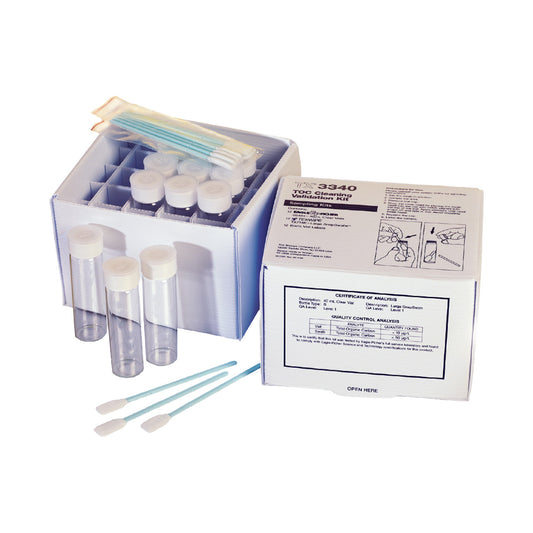 SOS Cleanroom Texwipe TX3340 TOC Kit Cleaning Validation for 12 Samples - Case