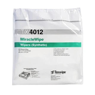 SOS Cleanroom Texwipe TX4012 MiracleWipe 10" x 12" Nylon Cleanroom Wiper - Bag