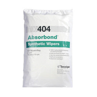 SOS Cleanroom Texwipe TX404 Absorbond 4" x 4" Polyester Cleanroom Wiper - Case