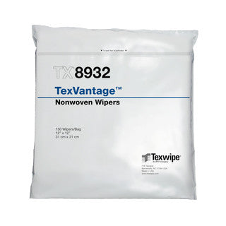 SOS Cleanroom Texwipe TX8932 TexVantage 12" x 12" Cellulose and Polyester Wipers (CASE) - Case