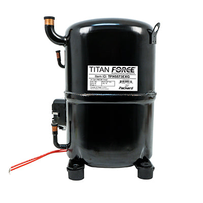 Packard TFH5573EXG Recip. A/C Compressor, R-22 Systems, 72,500 Btu, 460-3-60, Poe Oil
