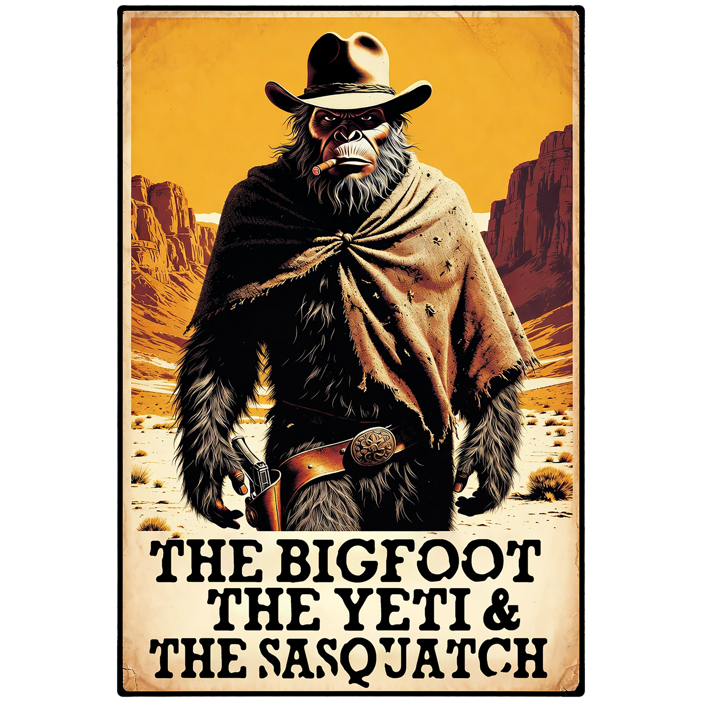Paradise Clay IHS084 The Bigfoot The Yeti & The Sasquatch - Vinyl Sticker (1 STICKER)