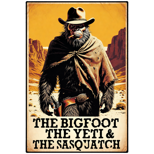 Paradise Clay IHS-10P-084 The Bigfoot The Yeti & The Sasquatch - Vinyl Sticker (10 Pack)