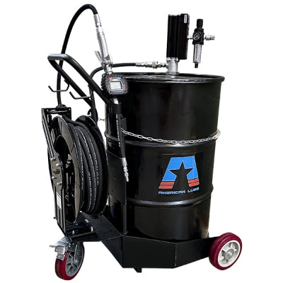 American Lube TIM-733-50P Portable Air-Operated Oil Pump Package for 55-Gallon Drum