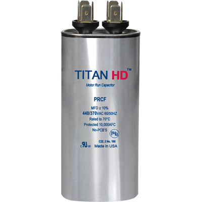 Packard PRCF25A Titan Hd Run Capacitor 25 Mfd 440/370 Volt Round