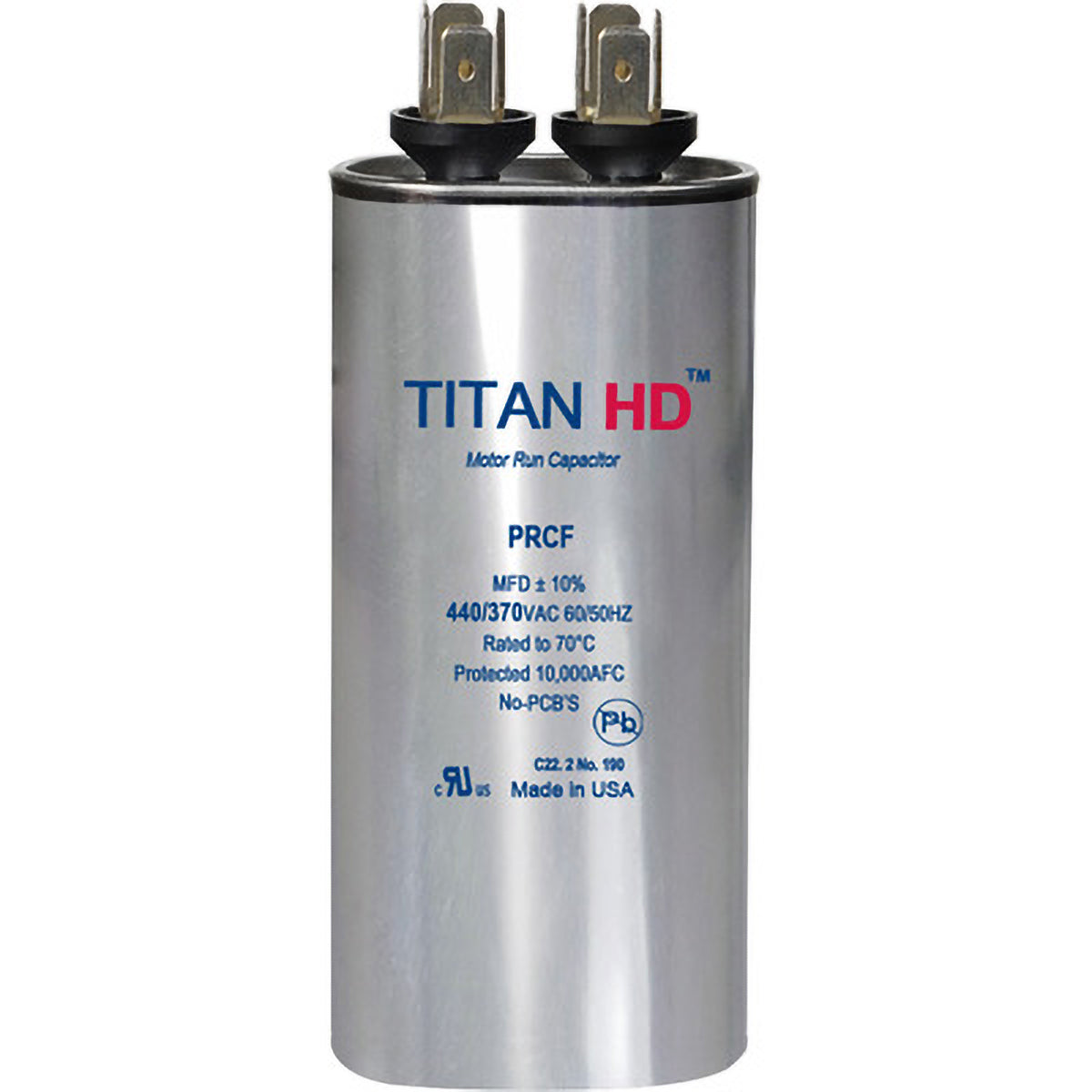 Packard PRCF40A Titan Hd Run Capacitor 40 Mfd 440/370 Volt Round