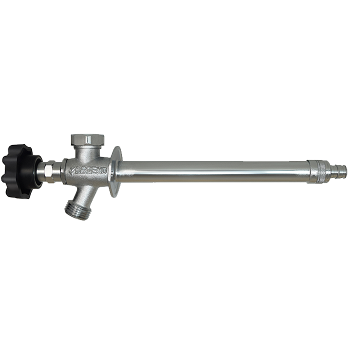 Legend Valves 108-041NL 1/2" x 4" No Lead Forged Brass Multi-Turn Cold Expansion PEX Frostfree Sillcock with Softouch Handle & Integrated Anti-Siphon Vacuum Breaker