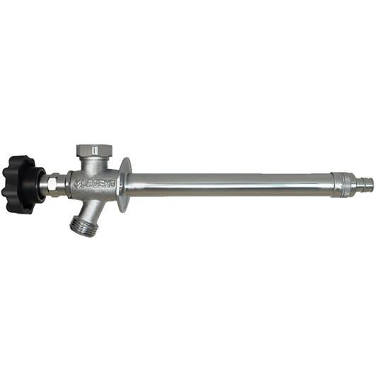 Legend Valves 108-041NL 1/2" x 4" No Lead Forged Brass Multi-Turn Cold Expansion PEX Frostfree Sillcock with Softouch Handle & Integrated Anti-Siphon Vacuum Breaker