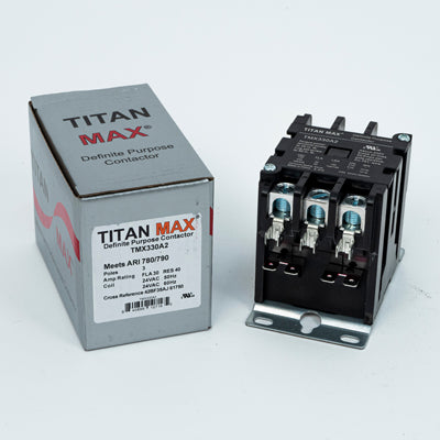 Packard TMX330A2 Titan Max Dp Contactor, 3 Pole, 30 Amp, 24 Volt Coil