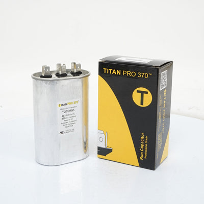 Packard TOCD455 Titan Pro Run Capacitor 45+5 Mfd 370 Volt Oval