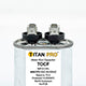 Packard TOCF3 Titan Pro Run Capacitor 3 Mfd 440/370 Volt Oval