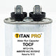 Packard TOCF6 Titan Pro Run Capacitor 6 Mfd 440/370 Volt Oval