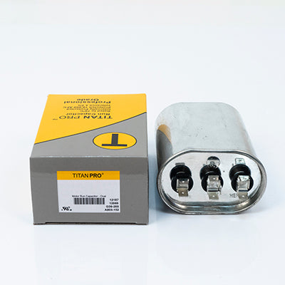 Packard TOCFD4075 Titan Pro Run Capacitor 40+7.5 Mfd 440/370 Volt Oval