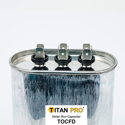 Packard TOCFD405 Titan Pro Run Capacitor 40+5 Mfd 440/370 Volt Oval