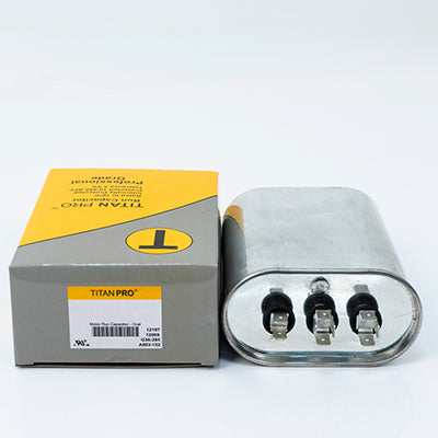 Packard TOCFD3575 Titan Pro Run Capacitor 35+7.5 Mfd 440/370 Volt Oval