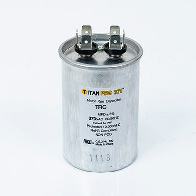 Packard TRC12.5 Titan Pro Run Capacitor 12.5 Mfd 370 Volt Round