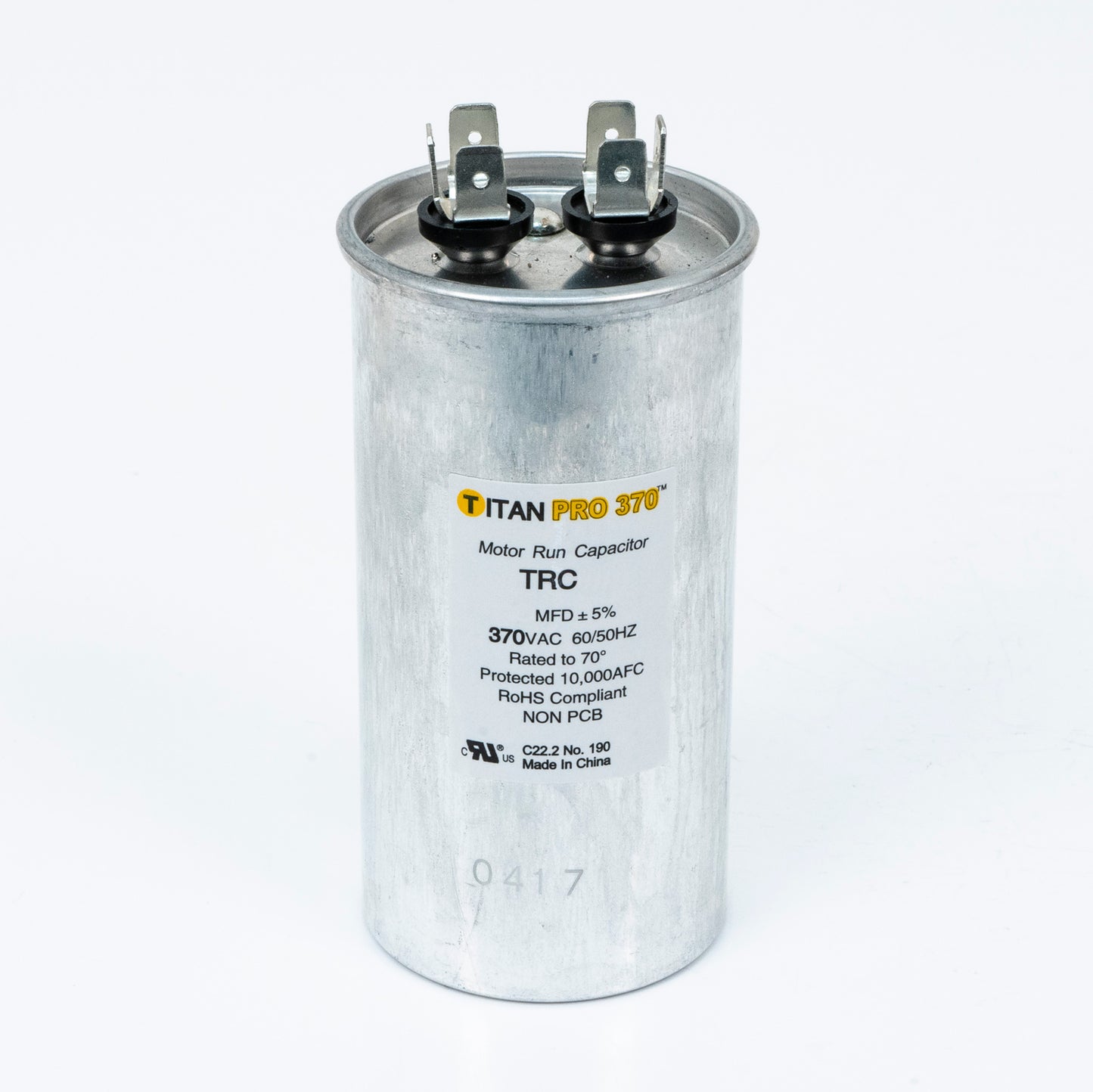 Packard TRC70 Titan Pro Run Capacitor 70 Mfd 370 Volt Round