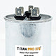 Packard TRCD6075 Titan Pro Run Capacitor 60+7.5 Mfd 370 Volt Round