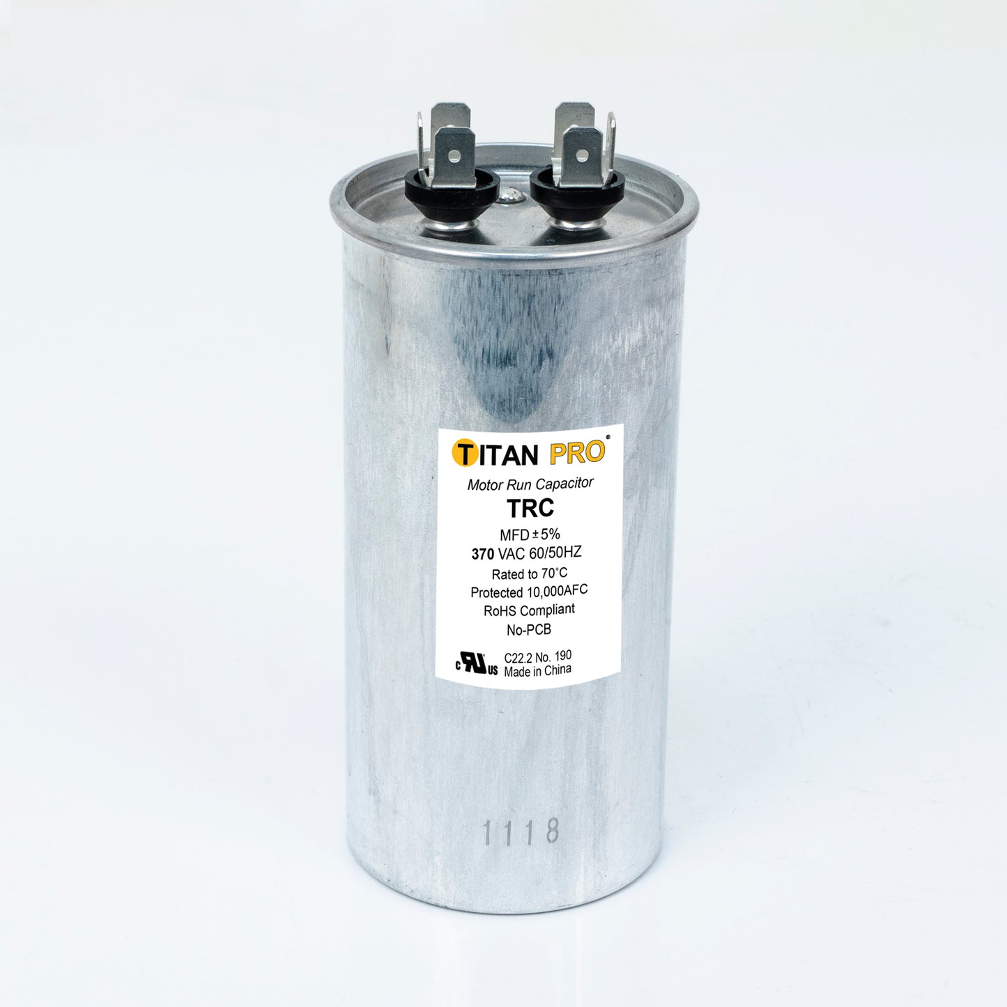 Packard TRCF45 Titan Pro Run Capacitor 45 Mfd 440/370 Volt Round