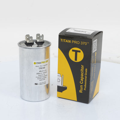 Packard TRC45 Titan Pro Run Capacitor 45 Mfd 370 Volt Round