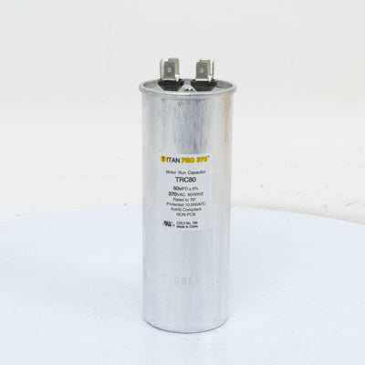 Packard TRC80 Titan Pro Run Capacitor 80 Mfd 370 Volt Round