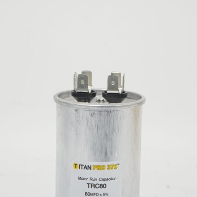 Packard TRC80 Titan Pro Run Capacitor 80 Mfd 370 Volt Round