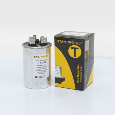 Packard TRCD254 Titan Pro Run Capacitor 25+4 Mfd 370 Volt Round