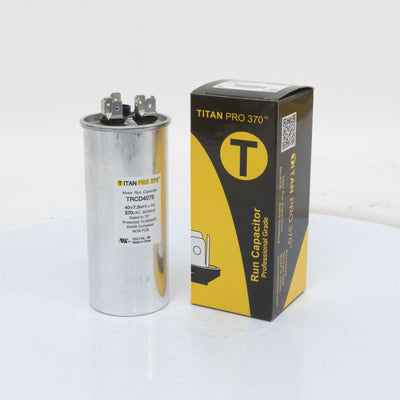 Packard TRCD4075 Titan Pro Run Capacitor 40+7.5 Mfd 370 Volt Round