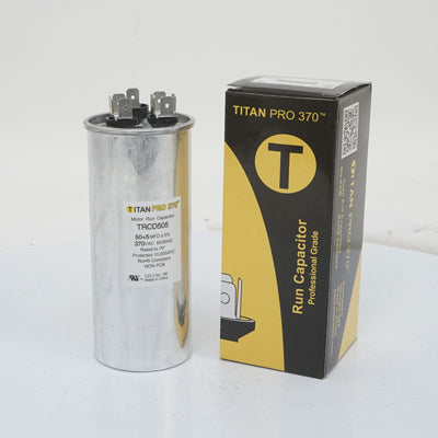 Packard TRCD505 Titan Pro Run Capacitor 50+5 Mfd 370 Volt Round