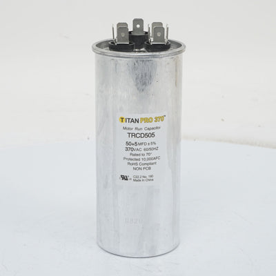 Packard TRCD505 Titan Pro Run Capacitor 50+5 Mfd 370 Volt Round