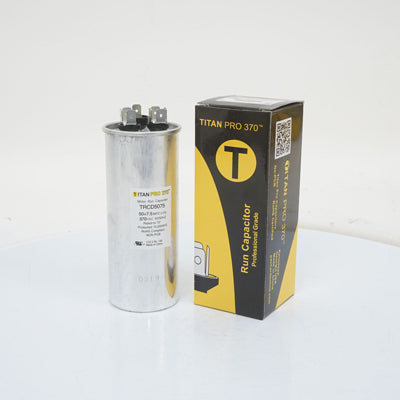 Packard TRCD5075 Titan Pro Run Capacitor 50+7.5 Mfd 370 Volt Round