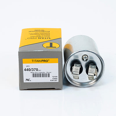 Packard TRCF5 Titan Pro Run Capacitor 5 Mfd 440/370 Volt Round