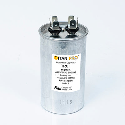 Packard TRCF35 Titan Pro Run Capacitor 35 Mfd 440/370 Volt Round