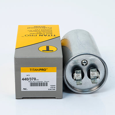 Packard TRCF40 Titan Pro Run Capacitor 40 Mfd 440/370 Volt Round