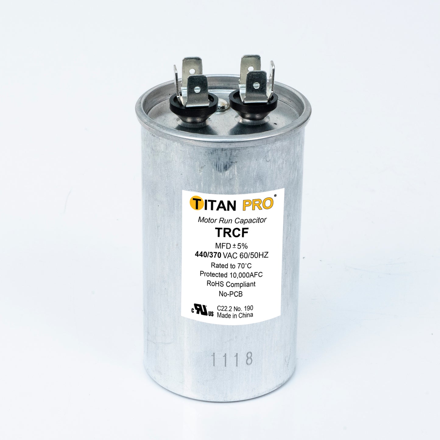 Packard TRCF35 Titan Pro Run Capacitor 35 Mfd 440/370 Volt Round