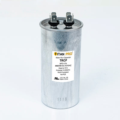 Packard TRCF60 Titan Pro Run Capacitor 60 Mfd 440/370 Volt Round