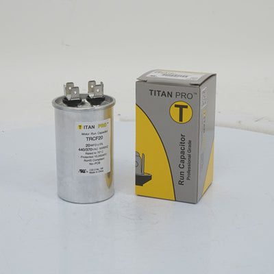 Packard TRCF20 Titan Pro Run Capacitor 20 Mfd 440/370 Volt Round