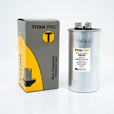 Packard TRCFD8075 Titan Pro Run Capacitor 80+7.5 Mfd 440/370 Volt Round