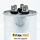 Packard TRCFD7075 Titan Pro Run Capacitor 70+7.5 Mfd 440/370 Volt Round