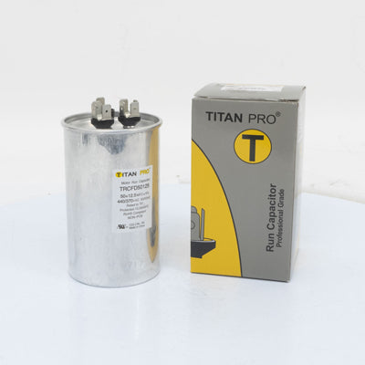 Packard TRCFD50125 Titan Pro Run Capacitor 50+12.5 Mfd 440/370 Volt Round