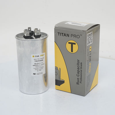 Packard TRCFD605 Titan Pro Run Capacitor 60+5 Mfd 440/370 Volt Round