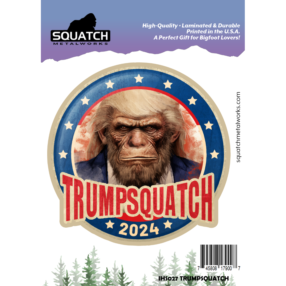 Paradise Clay IHS027 Trump Squatch - Vinyl Sticker (10 pack)